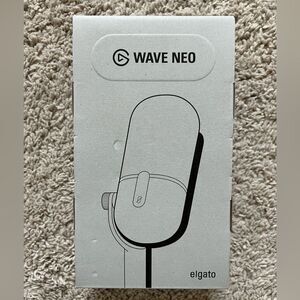 Elgato Wave Neo Microphone USB-C to USB-A Gaming Streaming 10MAI9901
